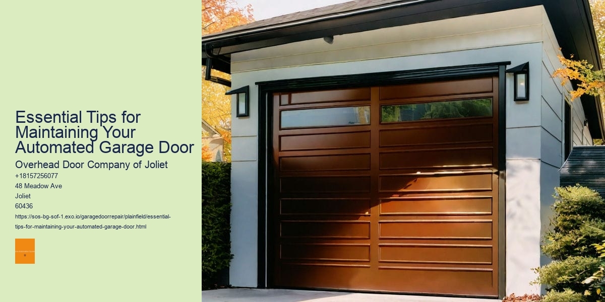 Essential Tips for Maintaining Your Automated Garage Door