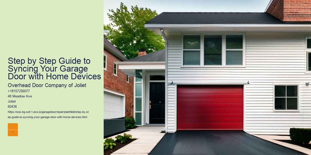 Step by Step Guide to Syncing Your Garage Door with Home Devices