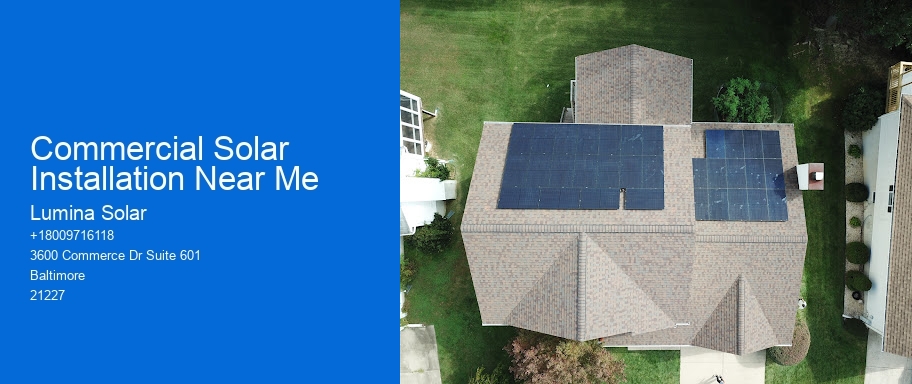 Commercial Solar Installation Near Me